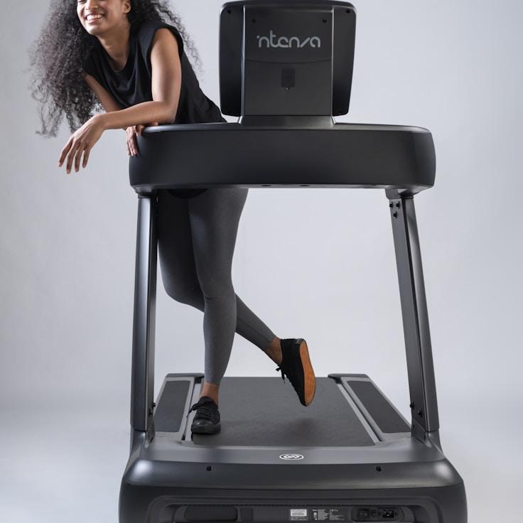 Modern gym interior with professional training equipment