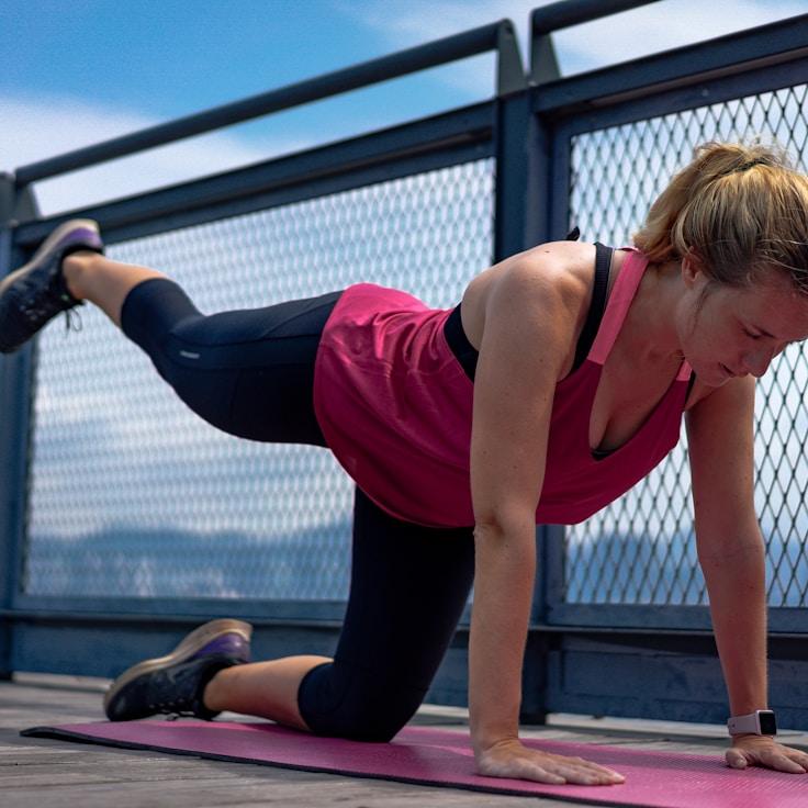 Group fitness class in a modern studio setting